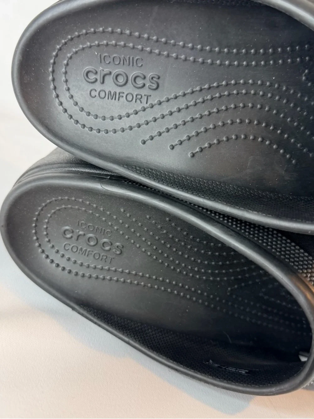 CROCS Women’s Size 12 Shoes Mule Platform Style Slip-On NEW Black Chunky